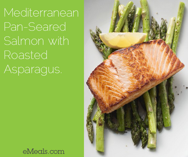 Mediterranean PanSeared Salmon with Roasted Asparagus The eMeals Blog