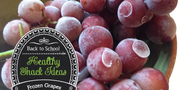 Healthy Back to School Snack: Frozen Grapes Healthy Back to School Snack: Frozen Grapes