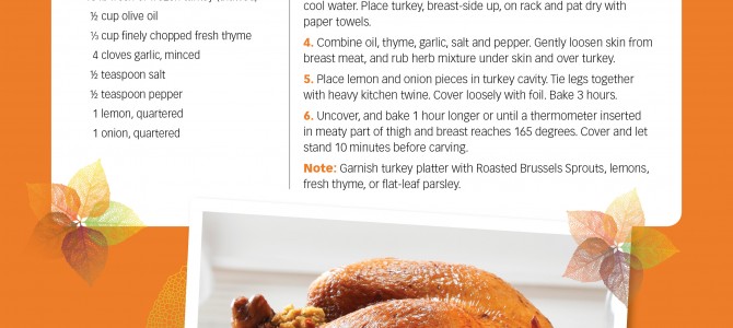 Paleo Holiday Menu: Savory Thyme and Garlic Roast Turkey Paleo Holiday Menu: Savory Thyme and Garlic Roast Turkey
