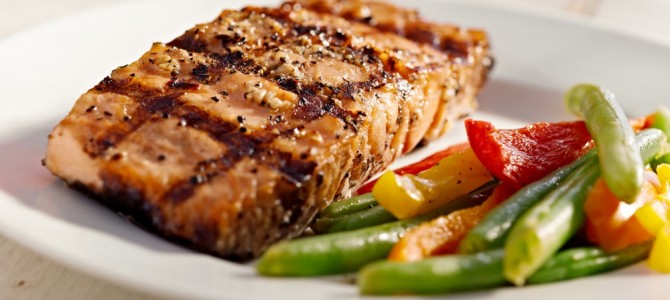 Perfect for Paleo: Grilled Salmon With Lemon-Thyme Vinaigrette Perfect for Paleo: Grilled Salmon With Lemon-Thyme Vinaigrette