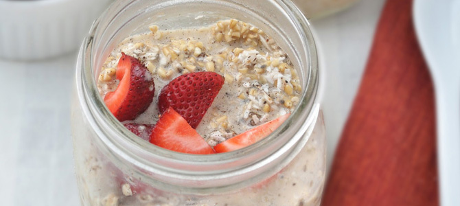 Coconut Strawberry Overnight Oats Coconut Strawberry Overnight Oats