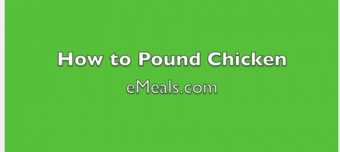 Kitchen Tip: How to Pound Chicken (video) Kitchen Tip: How to Pound Chicken (video)