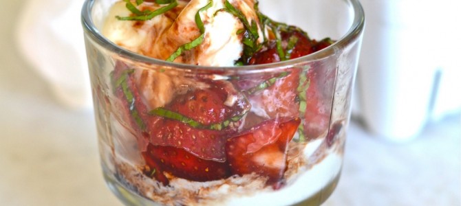 5 Ingredient Strawberry Balsamic Dessert 5 Ingredient Strawberry Balsamic Dessert