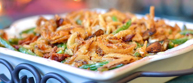 The Perfect Green Bean Casserole…with Bacon! The Perfect Green Bean Casserole…with Bacon!