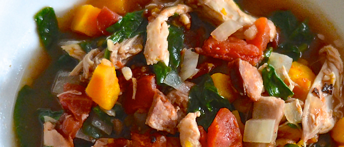 Paleo Slow-Cooker Chicken-Spinach Stew Paleo Slow-Cooker Chicken-Spinach Stew