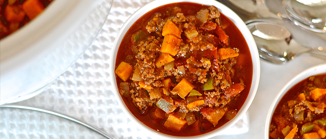 Paleo Slow-Cooker Ground Beef-Sweet Potato Chili Paleo Slow-Cooker Ground Beef-Sweet Potato Chili