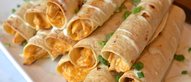 March Madness Buffalo-Ranch Chicken Taquitos March Madness Buffalo-Ranch Chicken Taquitos
